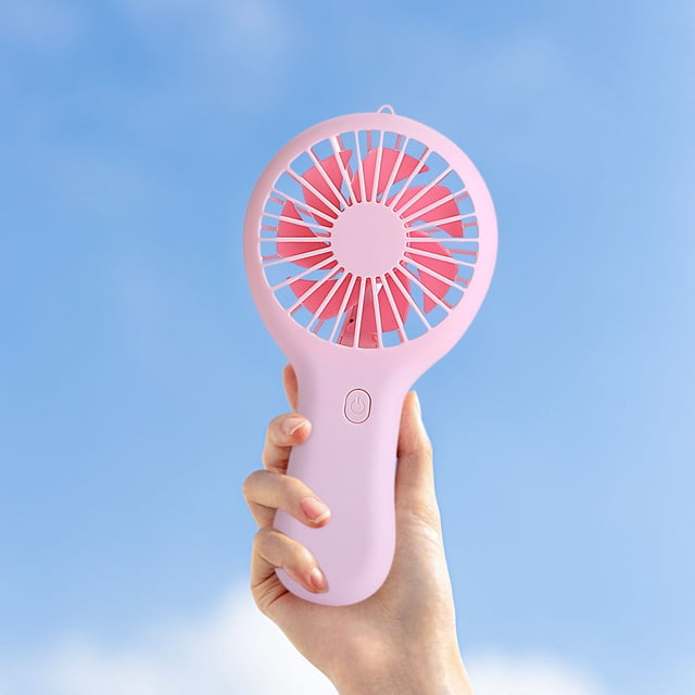 AZXY Portable Fan,Portable Fans for Outdoors,Handheld Fan Battery,Usb Hand Held Personal Mini Fan Handheld,Pink