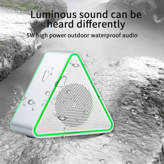 AZXY Portable Speaker,Wireless Speakers,Mini Waterproof Bluetooth Speaker with Lights,Small Outdoor Speakers Loud with Subwoofer for Home Outside