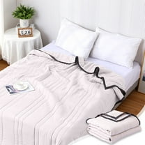 AZXY Quilts for Queen Bed,Cooling Comforter,Breathable Summer Quilt Queen/Full,Cooling Blankets for Hot Sleepers,200x150cm,White