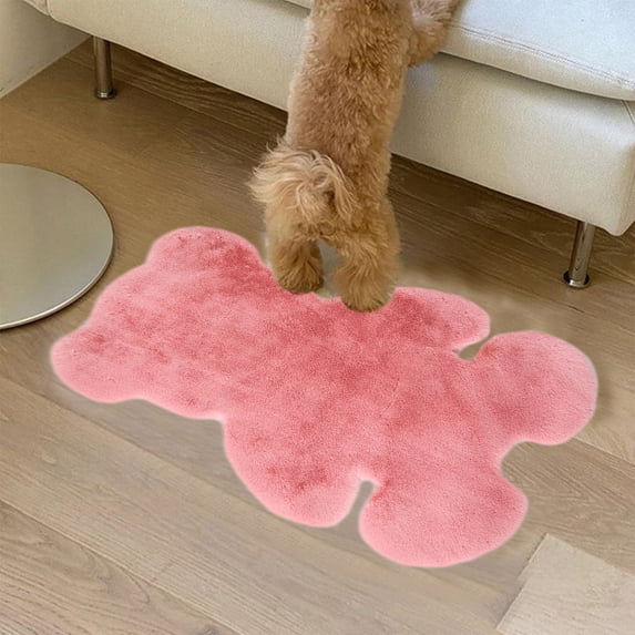 AZXY Rugs for Living Room,Large Area Rugs for Bedroom,Floor Rug Under $100,Plush Decorative Fluffy Fuzzy High Pile Shag Carpet,Indoor Outdoor Rug Clearance Pink