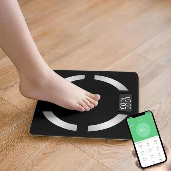 AZXY Scale Weight,Bathroom Scales on Clearance,Body Weight Scales,LED Digital Scales for Body Weight 500lbs,Smart Scale with Bluetooth,Black