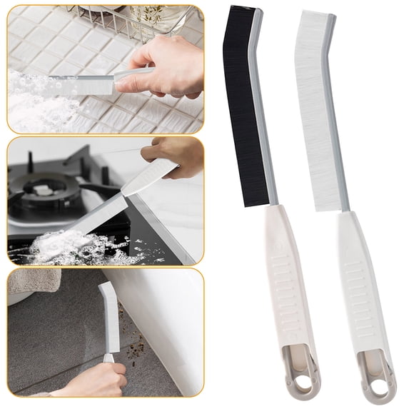 AZXY Scrub Brushes for Cleaning,Cleaning Brushes for Household Use,Scrubby Brush with Handle,Hard Bristle Crevice Cleaning Brush for Bathroom Kitchen