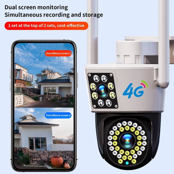 AZXY Security Camera,Outdoor Security Cameras Wireless Wifi,1080p Hd Night Vision Battery Security Camera,Waterproof Surveillance & Security Cameras with Monitor,360 Camera