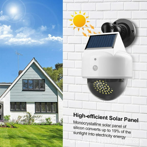 AZXY Wireless Security Camera,Surveillance Cameras Wireless Outdoor,Fake Security Camera Flood Light with Monitor,Solar Wifi 360 Smart Camera Waterproof