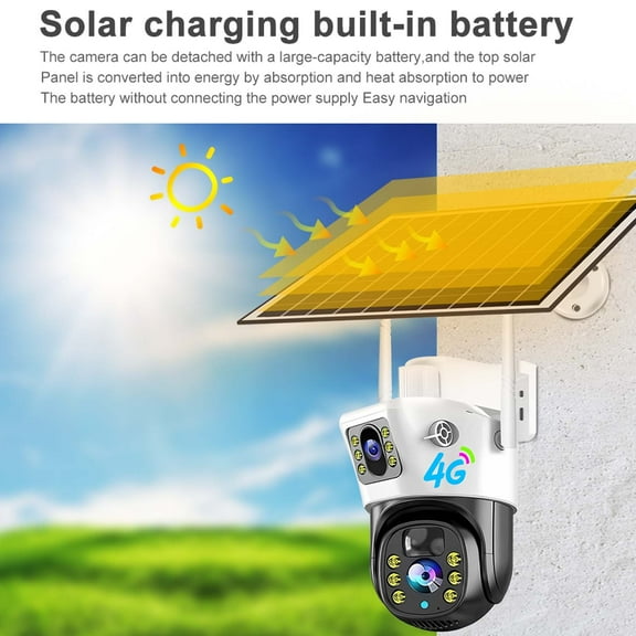 AZXY Security Camera,Outdoor Security Cameras Wireless Wifi,1080p Hd Night Vision Solar Security Camera,Waterproof Surveillance & Security Cameras with Monitor