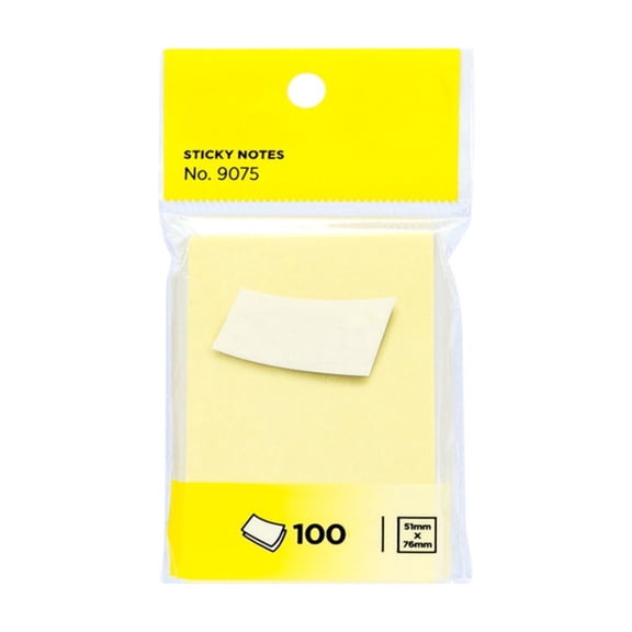 AZXY Self-Stick Notes, Bright Sticky Notes, 3x2 in Single Pad, Strong Adhesive Bulk Sheets for Office, Daily Use & Back to Study, Yellow