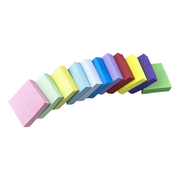 AZXY Self-Stick Notes, Pastel Sticky Notes, 1.5" 1.5" Assorted Color Memo Multi-Pack, 11PCS Bulk Packaging 1100 Sheets Tearable Self-Stick Slips for Office, Home & Back to Study, Multi-Color