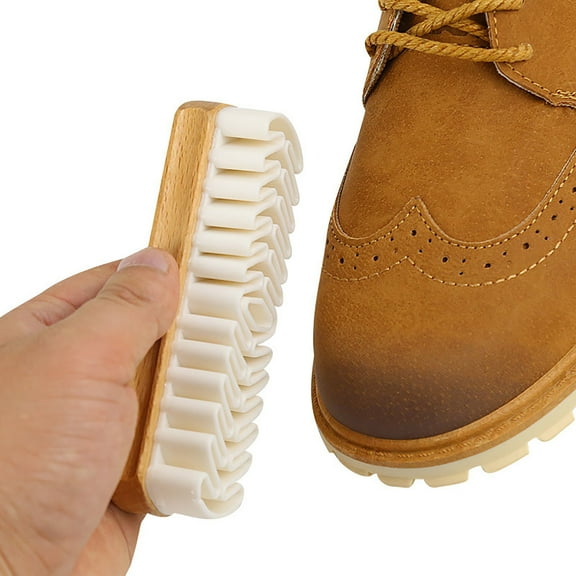 AZXY Shoe Cleaning Brush,Shoe Scrub Brush with Handle,Shoe Brushes for Cleaning,Shoe Brushes for Cleaning Mesh Shoes,Suede Cleaning Brush Snow Boots Suede Cleaning Yellow