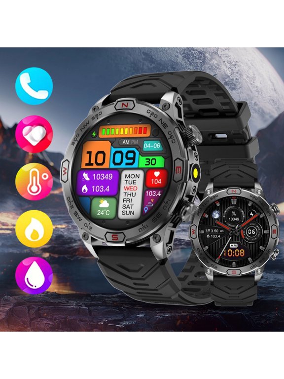 Smart Watch,Health Smart Watches,Bluetooth Smart Watch,Cheap Sports Touchscreen Smartwatch for Women Men Android with Talk Call Music,Waterproof Fitness Trackers