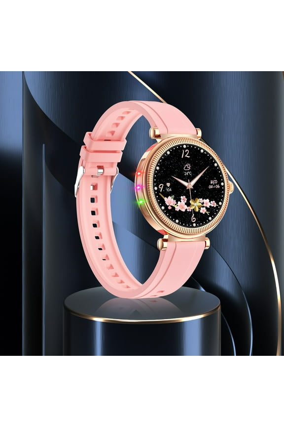 Smart Watch,Smart Watches for Android Phones,Fitness Smart Watches,Bluetooth Health Fitness Tracker Sports Touchscreen Smartwatch for Women Men,Mother'S Day Gifts,Pink