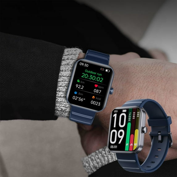 AZXY Smart Watch,Smartwatch,Fitness Smart Watches,Smart Watches for Men,Waterproof Cheap Sports Touchscreen Bluetooth Smart Watch for Women Android Clearance,Navy