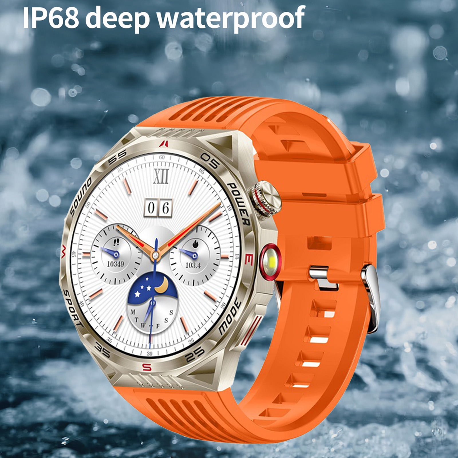 AZXY Smart Watch,Smartwatch,Fitness Smart Watches,Smart Watches for Men,Waterproof Cheap Bluetooth Smart Watch for Women Android Clearance,Gold
