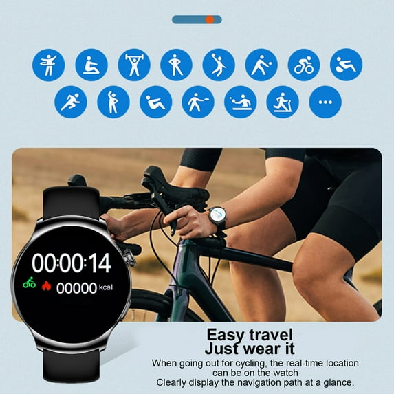 AZXY Smartwatch,Smart Watch for Android,Fitness Smart Watches,Bluetooth Sports Touchscreen Health Smart Watches for Women Men with Talk Call and Text,Waterproof Fitness Trackers