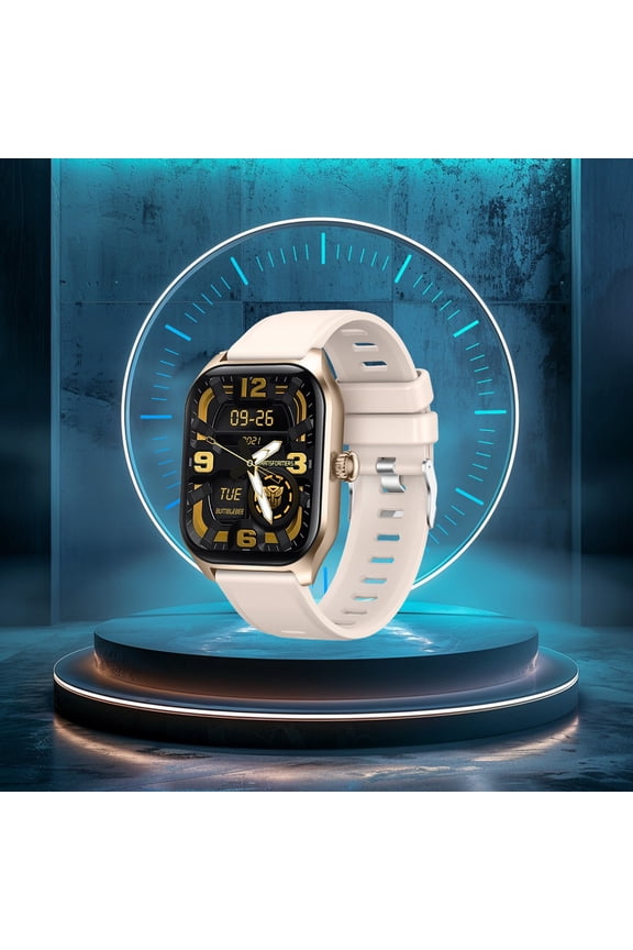 Smartwatch,Smart Watch for Android,Fitness Smart Watches,Bluetooth Sports Touchscreen Health Smart Watches for Women Men with Talk Call and Text,Waterproof Fitness Trackers,Gold