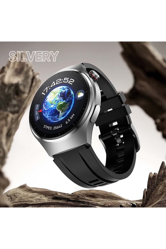 Smartwatch,Smart Watch for Android,Fitness Smart Watches,Bluetooth Sports Touchscreen Health Smart Watches for Women Men with Talk Call and Text,Waterproof Fitness Trackers,Silver