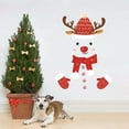 thumbnail image 1 of AZXY Snowman Christmas Wall Decals Indoor Elk Deer Removable Christmas Window Clings For Glass Windows Electrostatic Wall Decorations Stickers for Background Room Bedroom, 1 of 8