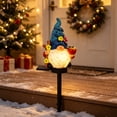 thumbnail image 1 of AZXY Solar Christmas Gnome Garden Stake Lights, Resin Gnome Figurine Yard Stake, Auto On Off Waterproof Outdoor Landscape Light, Festive Christmas Ornament for Lawn Patio Walkway Garden Decor, 1 of 6