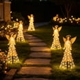 thumbnail image 1 of AZXY Solar Garden Stake Lights, Angel Solar Christmas Stake Light, Waterproof Outdoor LED Pathway Light, Auto On Off Angel Yard Ornament for Lawn Patio Walkway Christmas Holiday Decorations, 1 of 9