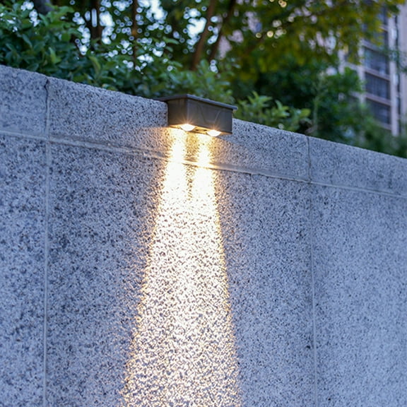 AZXY Solar Lights Outdoor Waterproof,Solar Deck Lights,Solar Fence Lights,Led Wall Light Outdoor