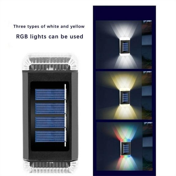 AZXY Solar Lights Outdoor Waterproof,Solar Deck Lights,Solar Lights for Outside Fence Wall