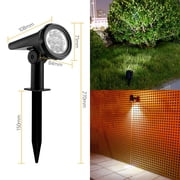 AZXY Solar Lights for Outside,Solar Lights Outdoor Pathway,Solar Path Lights,Solar Landscape Lights,Garden Lights Spotlight 10 Led