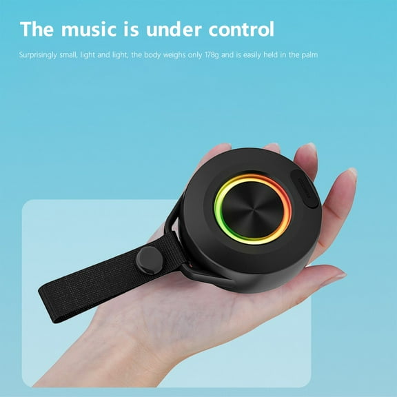 AZXY Speaker Bluetooth,Portable Speakers Bluetooth Wireless,Outdoor Speakers Long Lasting for Shower Home Travel Outside,Speaker with Lights,Bluetooth 5.0