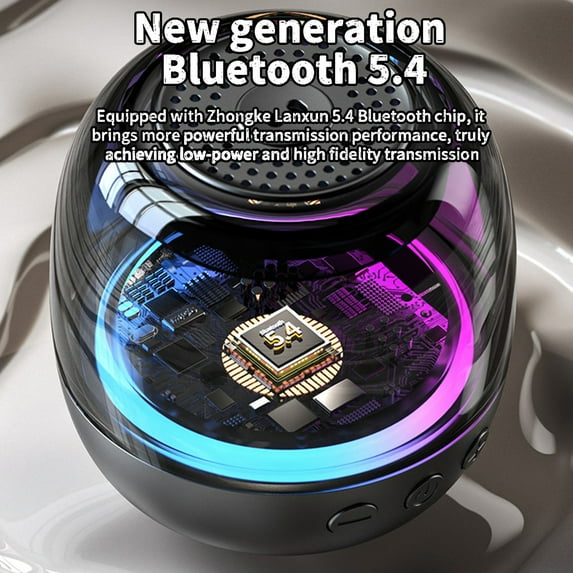 AZXY Speaker,Portable Speaker Bluetooth,Wireless Speakers,Shower Speaker with Lights for Home Travel Outside Outdoor
