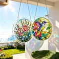 thumbnail image 1 of AZXY Stained Glass Rose Acrylic Puzzle Suncatcher 83 Pieces, Window Hanging Decorations Crystal Sun Catcher for Indoor Outdoor, DIY Craft Kit Stress Relief Gift for Adults, 1 of 6