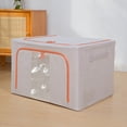 thumbnail image 1 of AZXY Storage Containers for Clothes,Blanket Storage Bags,Closet Organizer Bins,Foldable Large Clothes Storage Box for Home Living Room with Lids Handle Clearance, 1 of 1