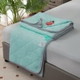 thumbnail image 1 of AZXY Summer Quilt,Cooling Blankets for Hot Sleepers,Quilted Bedspreads,Solid Washable Conditioning Quilt,100x150cm,Green, 1 of 6