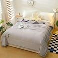 thumbnail image 1 of AZXY Summer Quilt,Quilts for Queen Bed,Breathable Cooling Comforter for Hot Sleepers,Cotton Lightweight Quilt Queen/Full,200x150cm,Gray, 1 of 8