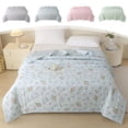 thumbnail image 1 of AZXY Summer Quilt, Twin Size Blue Cooling Blanket, 59.06x78.74 in Lightweight Quilted Bedspread Coverlet, Washable Breathable Thin Summer Comforter for Hot Sleepers Bedroom Dorm, 1 of 7