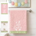 thumbnail image 1 of AZXY Super Soft Cotton Hand Towel, Quick Dry Fade Resistant Highly Absorbent Towel, Machine Washable Lint Free Multipurpose for Bathroom Home, Easter Bunny Holiday Gift, Pink, 1 of 7