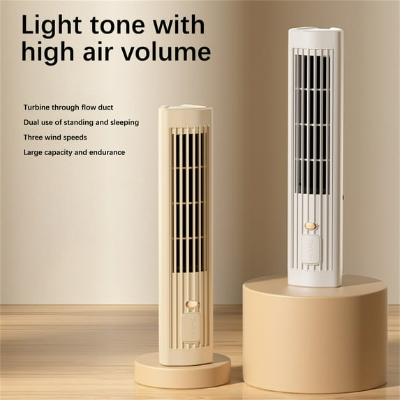AZXY Tower Fan,Standing Fan,Floor Fan,Tower Fans for Home,Bladeless Quiet Small Fan for Desk Floor,Tower Fans for Bedroom