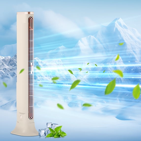 AZXY Tower Fan,Standing Fan,Floor Fan,Tower Fans for Home,Oscillating Quiet Bladeless Tower Fans for Bedroom