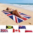 thumbnail image 1 of AZXY UK Flag Print Microfiber Beach Towel, Sand-Free Fast-Drying Towel for Sports Fans and Beach Days, 1 of 7