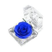 AZXY Valentine Ring Birthday Gift Boxes for Gf,Ring Jewelry Organizer,Rings Jewelry Box Organizer Plastic,Rose Flower Rings Box Valentines Day Gifts