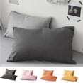 thumbnail image 1 of AZXY Waterproof Oil-proof Breathable Pillowcases, Queen Pillow Cases Set of 2, Polyester Pillow Core Isolation Cover, Sweat-wicking Skin-friendly Full-wrap Protective Cover, 20"x30", Yellow, 1 of 6