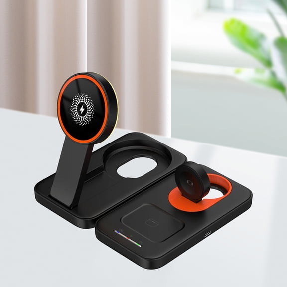 AZXY Wireless Charger,Charging Stand for Phone,Charging Stations,Desk Adjustable Magnetic Fast Charger for Smart Watch Phone Earbuds