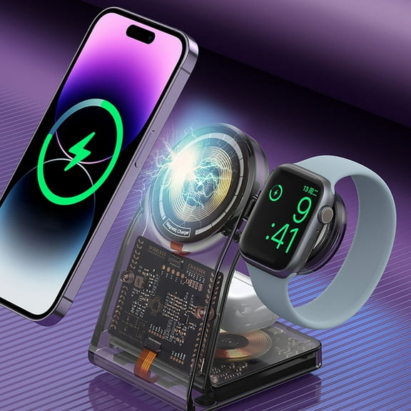 AZXY Wireless Charger,Charging Station,Charger Station,Wireless Charging Station,Desk 3 in 1 Charging Stand