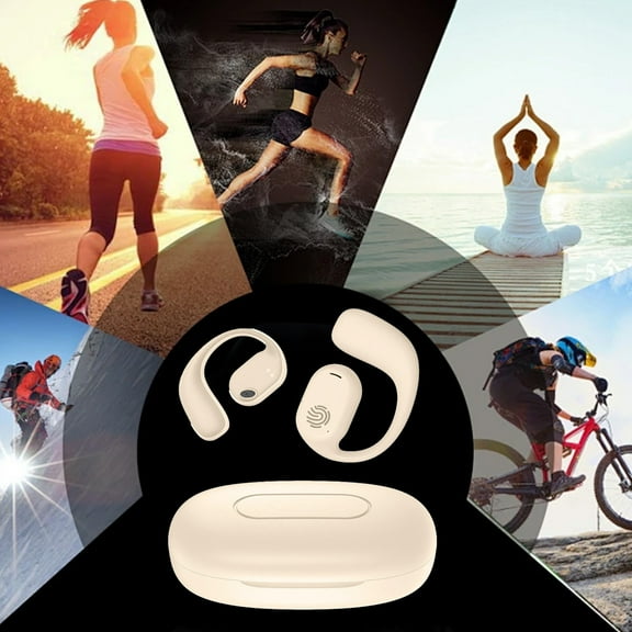 AZXY Wireless Earbuds Bluetooth on Clearance,Ear Buds Noise Cancelling Blutooth,Warterproof Sports Earbuds with Mic and Wireless Charging Case,Lightweight Open Ear Headphones for Running Travel