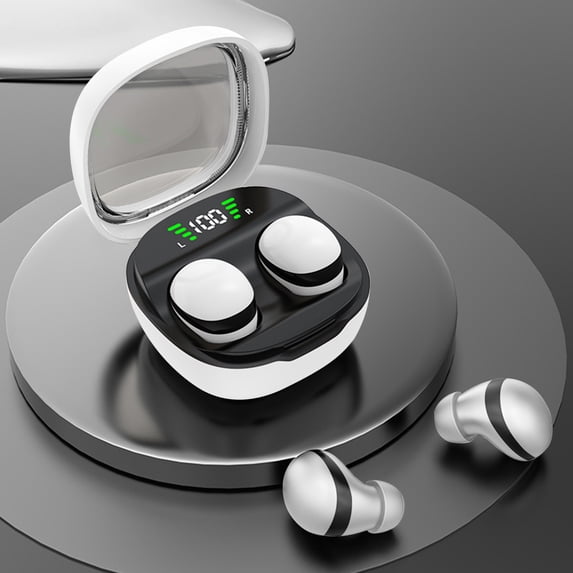 AZXY Wireless Earbuds Bluetooth,Noise Cancelling Earbuds,True Wireless Ear Buds with Charging Case,Long Battery Life Waterproof In Ear Headphones with Mic for Sleeping Gym Sports On Clearance