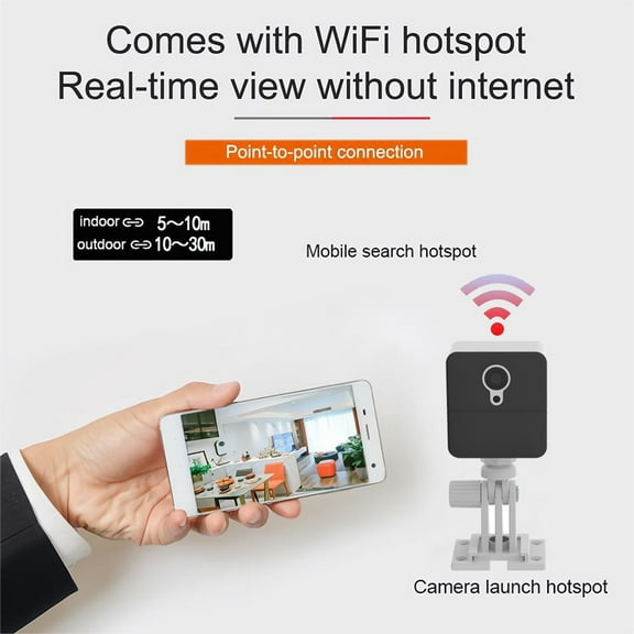 AZXY Wireless Security Camera,Smart Security Cameras,1080p Hd Night Vision Wifi Indoor Security Cameras,Mini Hidden Smart Pet Monitors for Home