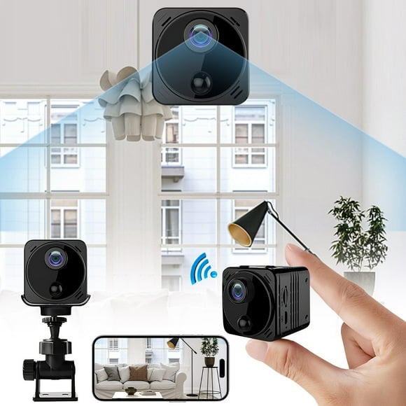 AZXY Wireless Security Camera,Smart Security Cameras,4k Wifi Night Vision Indoor Security Cameras,Mini Hidden Smart Pet Monitors for Home