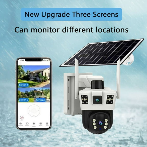 AZXY Wireless Security Camera,Surveillance Cameras Wireless Outdoor,Outdoor Security Camera with Monitor,Wifi 360 Smart Camera Waterproof