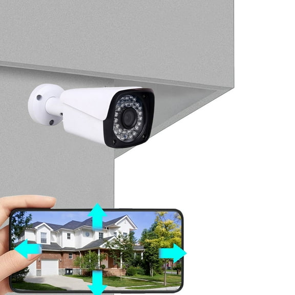 AZXY Wireless Security Camera,Surveillance Cameras Wireless Outdoor,Outdoor Security Camera with Monitor Remote Audio,Wifi 360 Smart Camera Waterproof