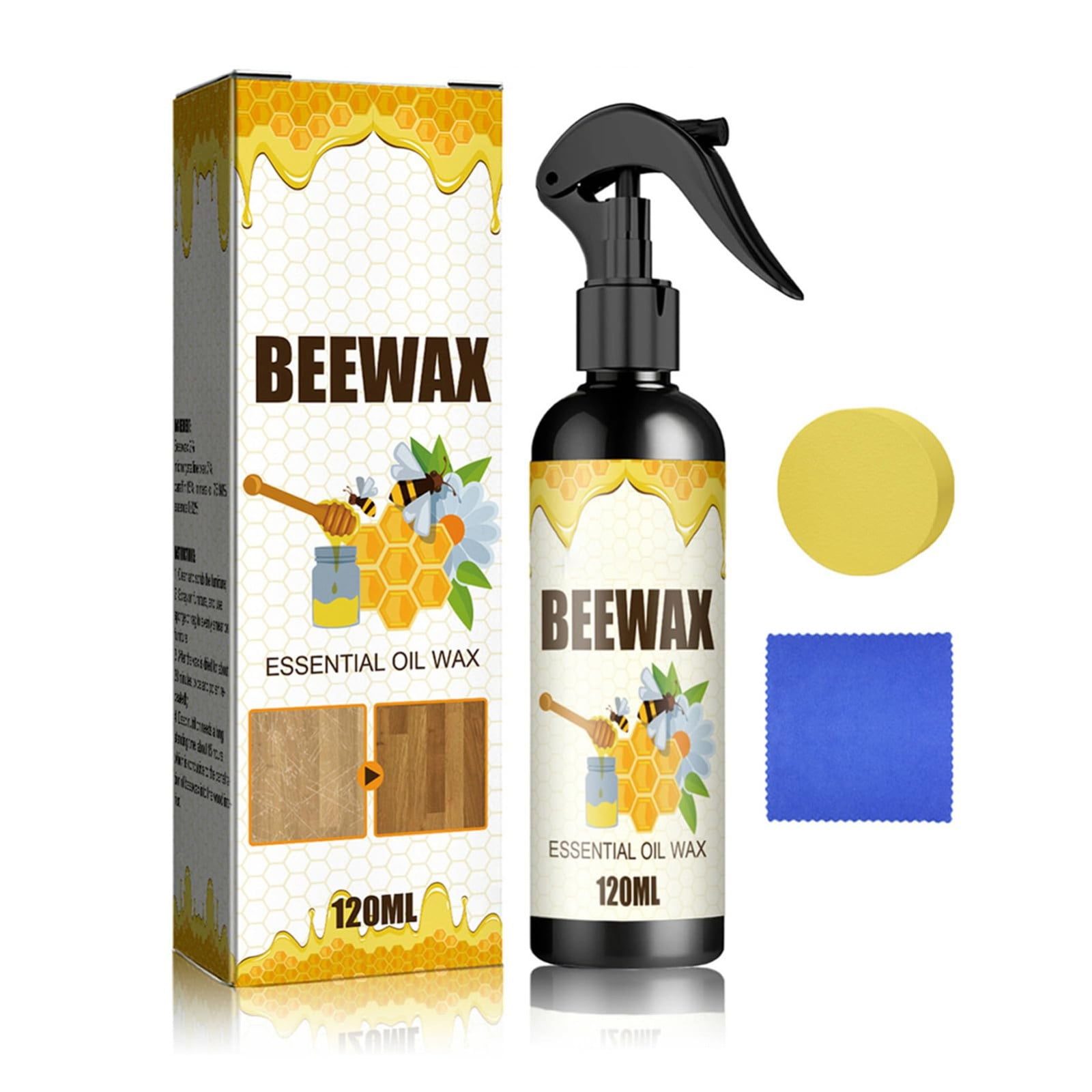 AZZAKVG Christmas Natural Micro Molecularized Beeswax Spray 120Ml