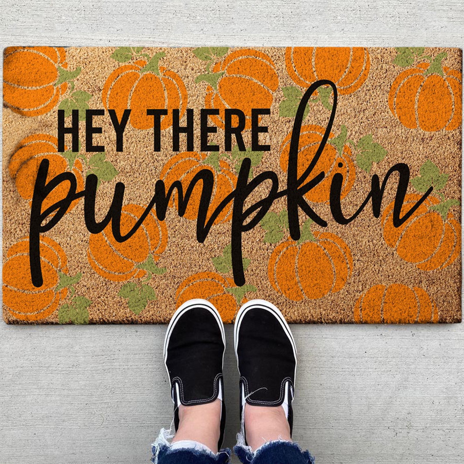 AZZAKVG Halloween Decorations Halloween Doormat Blanket Personalized