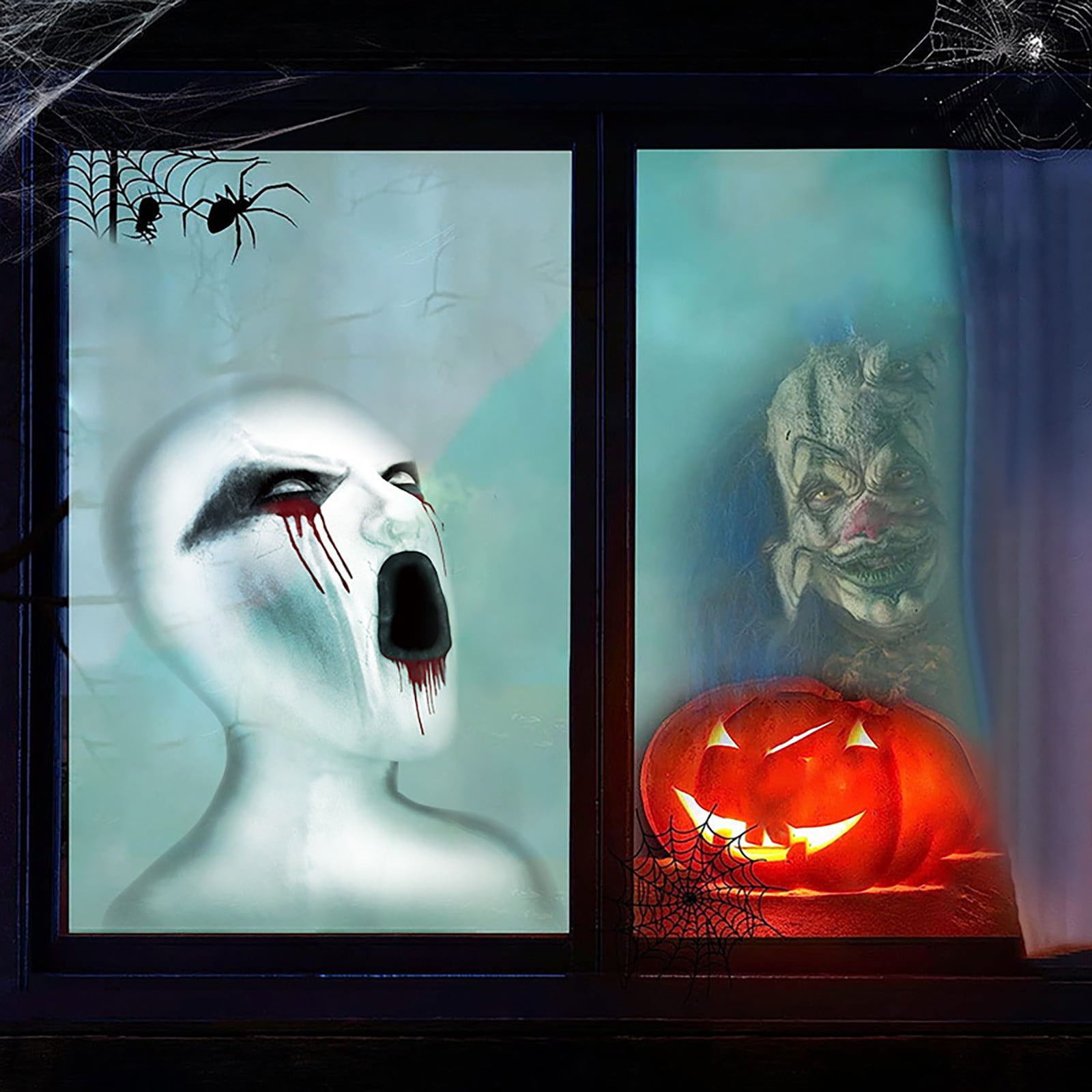 AZZAKVG Halloween Sticker House Decoration Outdoor Halloween