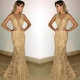 thumbnail image 1 of AZZAKVG Mothers Day,Womens Evening Dress Gold Prom Bling Mermaid Sequined Ladies Long Sleeveless Formal Wear Gowns, 1 of 8